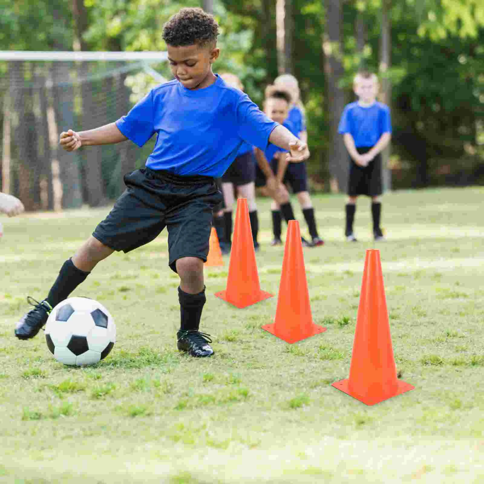 Cones for Soccer Practice Safety Football Road Obstacle Flag Bucket Driving Training Field