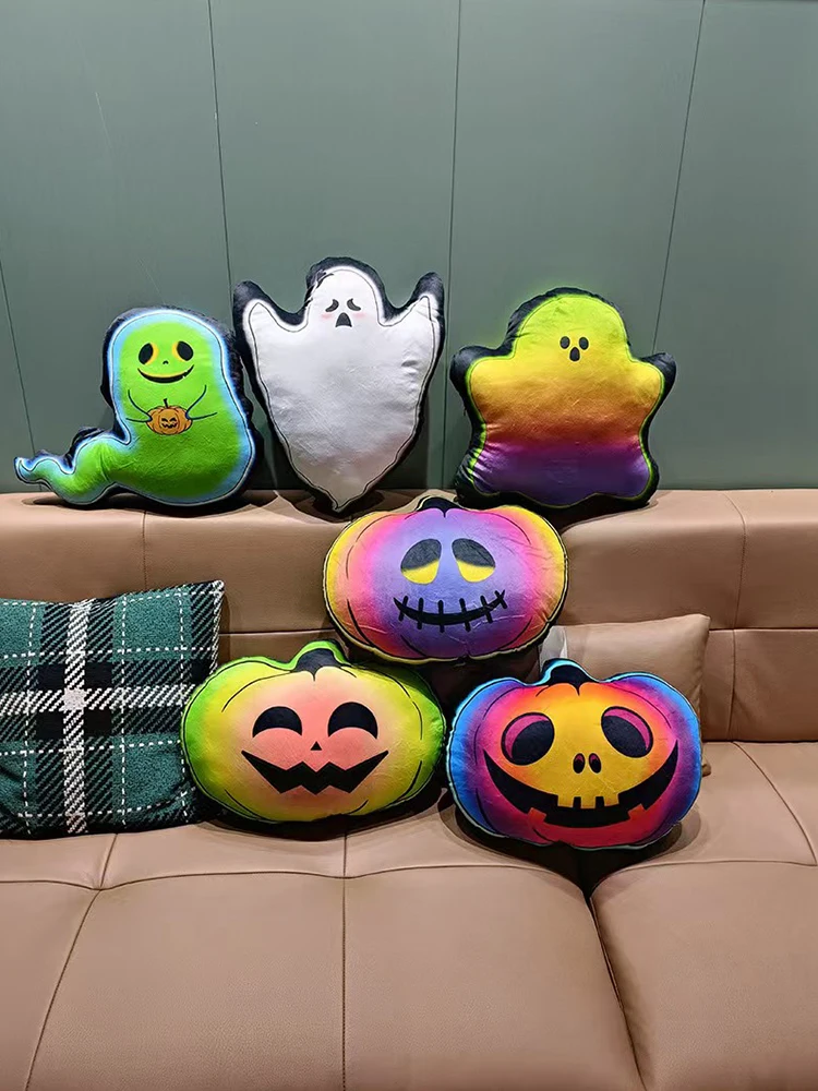 Poupée de dessin animé en peluche composite pour enfants, cadeaux d'Halloween, cauchemar, Aliments effrayante, crâne, coloré, avant Noël