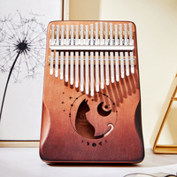 Kalimba 17 keys Professional Kalimba Thumb Piano Solid Wood Veneer Keyboard Musical Instrument Finger Piano Christmas Present