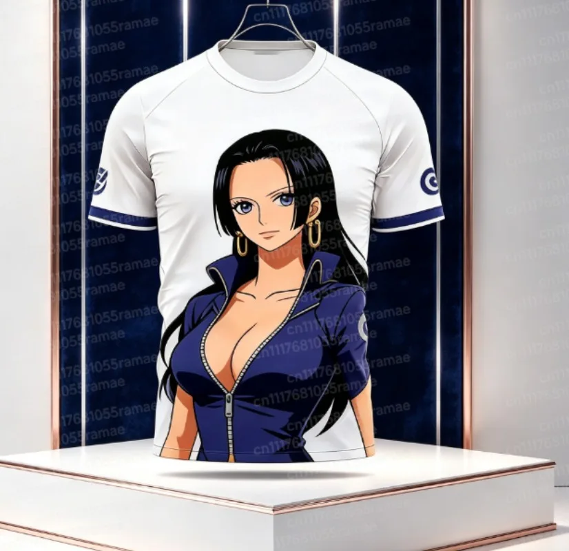 One Piece Luffy Japan National Football Jersey Unisex Quick Dry Breathable Short Sleeve Tee Streetwear Sport Tops FamilyMatching