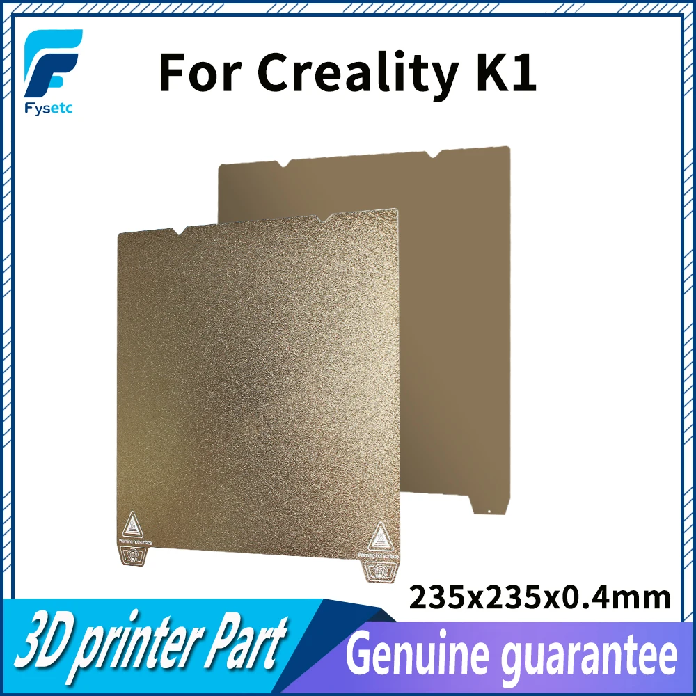 Steel Plate for Creality K1/ Ender3 V3-SE/S1 Pro Texture PEI Spring Steel Sheet Buid Plate Smooth PEl Surface 3D Printer Parts