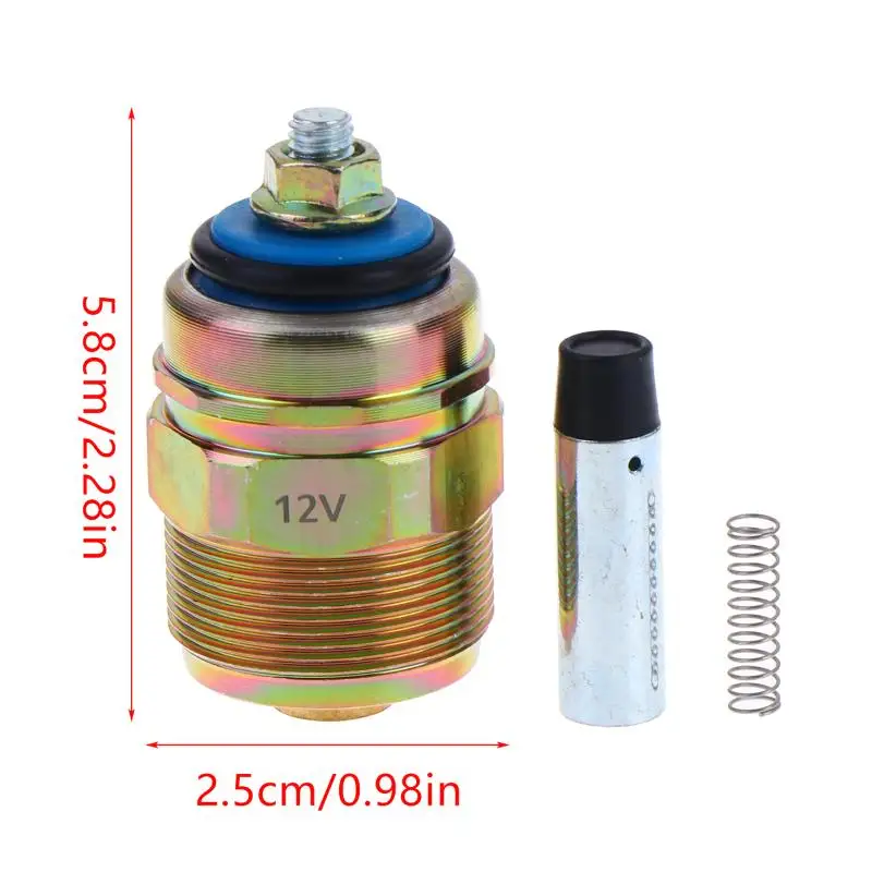 

Injection Fuel Pump Shut Off Solenoid Valve 12V For 0330001015 0330001016 Rapid Stop Diesel Accessory