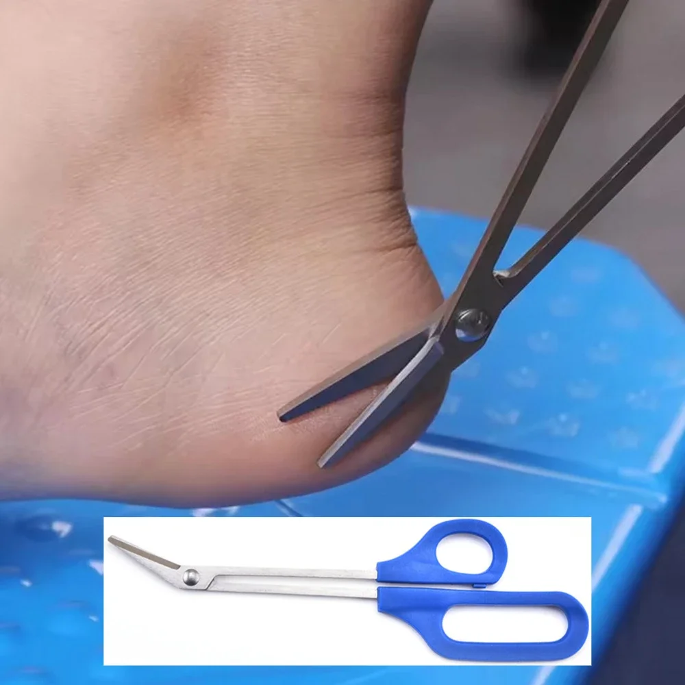 

1PC Pedicure Scissors Care Tools with Curved Extension 21 Cm Cutter Clipper Long-handled Hard and Thick Dead Skin Remover