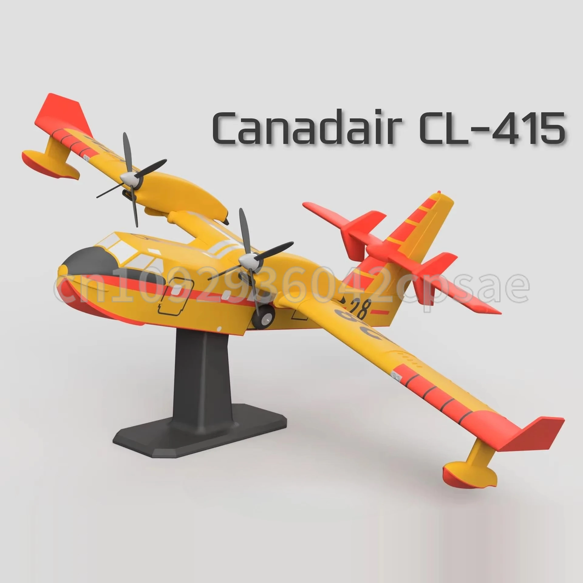 

[Модель в разобранном виде] Модель самолета-амфибии Canadair CL-415 в масштабе 1:63 с двумя двигателями