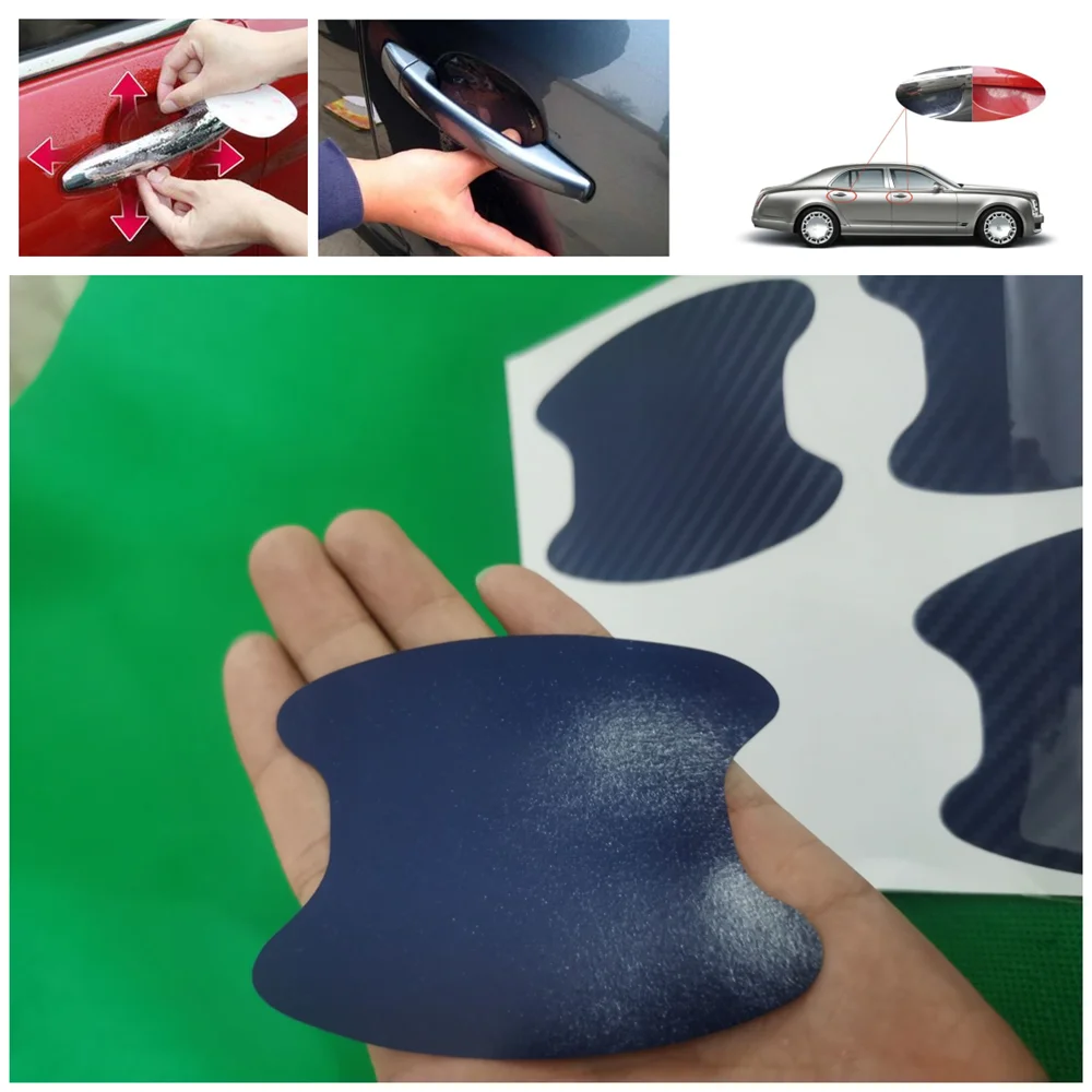 

Наклейки на дверные ручки автомобиля, защитная пленка для Volkswagen VW Golf 4 6 7 GTI Tiguan Passat B5 B6 B7 CC