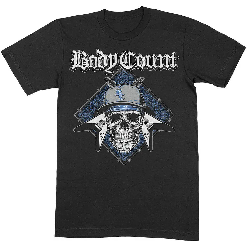 Men's Body Count Attack Slim Fit T shirt Small Black