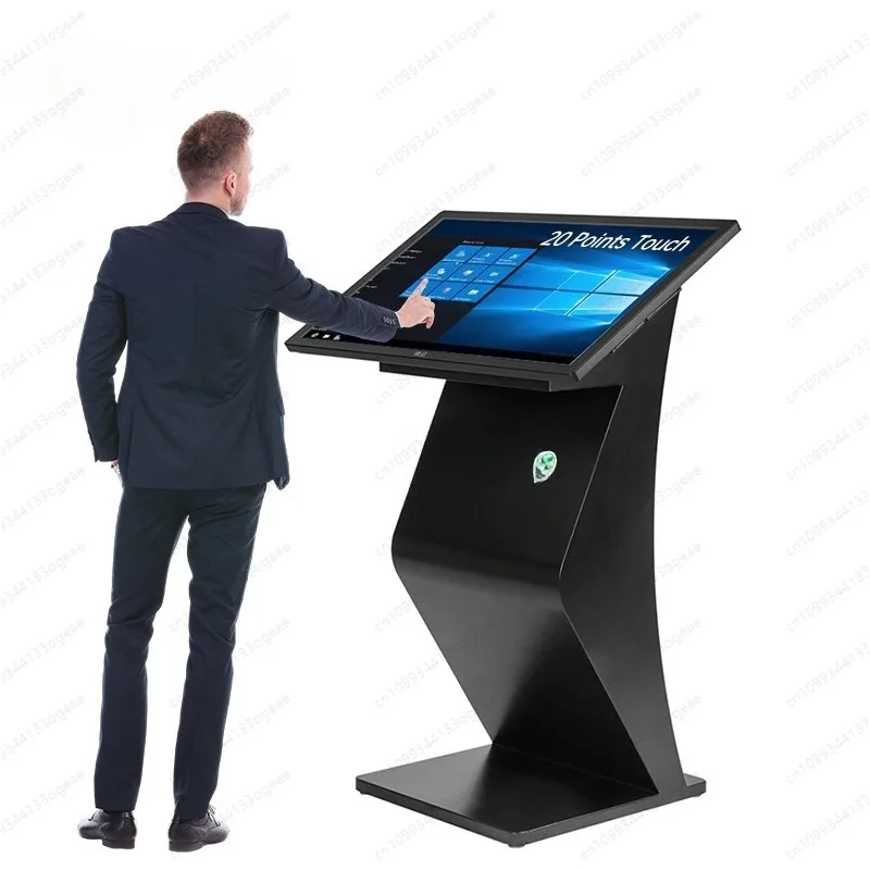 Digital Signage K Base Stand Remote Publish System Split Screen Play 20 Points Touch Screen Display Self-Service Use