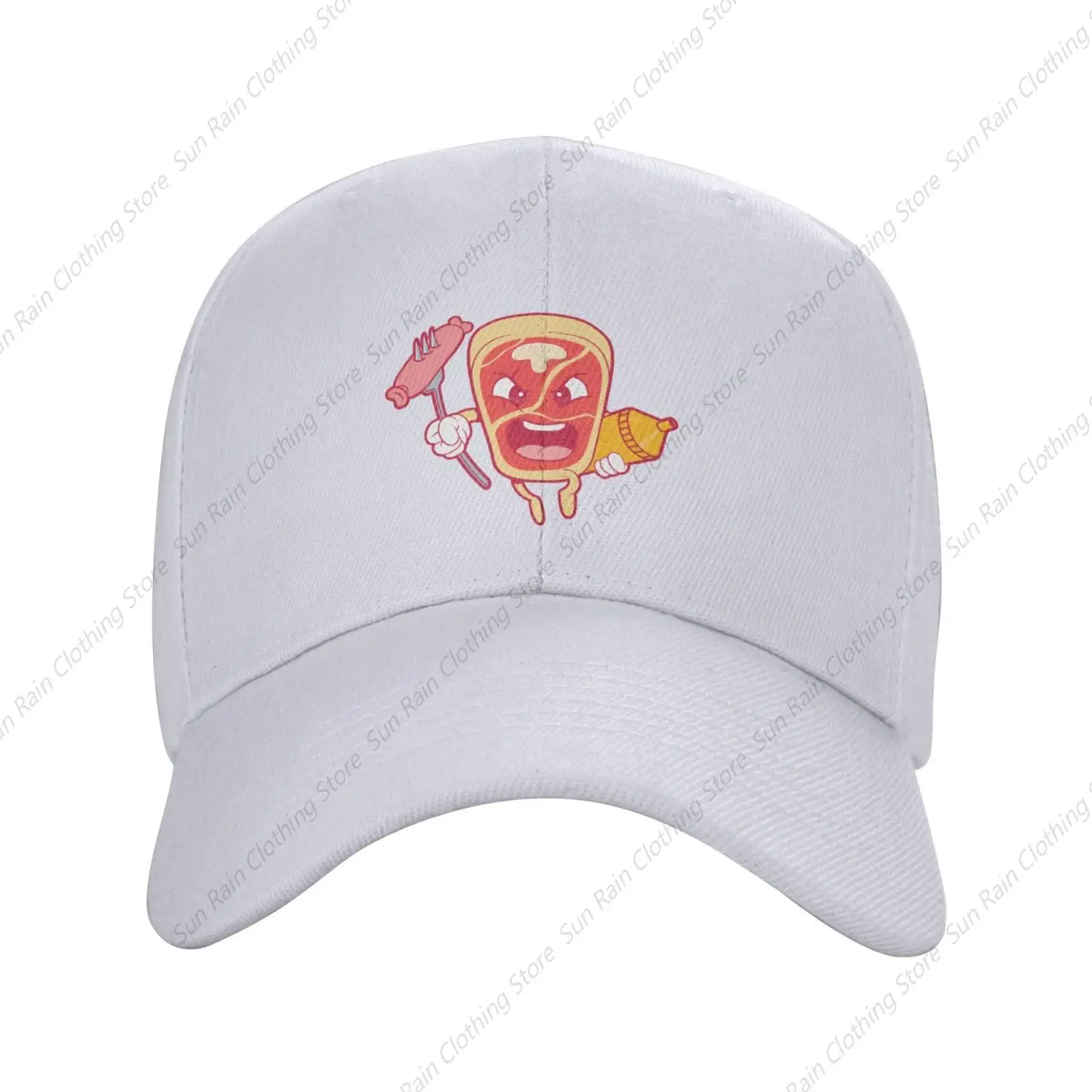 Angry T Bone Steak Baseball Cap Women Men Hat Truck Driver Baseball Caps Adjustable Dad Hats