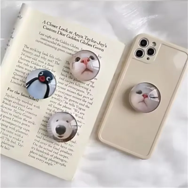 

3D прозрачный шар для кошек и собак, новый держатель для мобильного телефона, кронштейн, расширяющаяся подставка, держатель для пальцев для IPhone, Huawei, аксессуары для телефонов, ручка