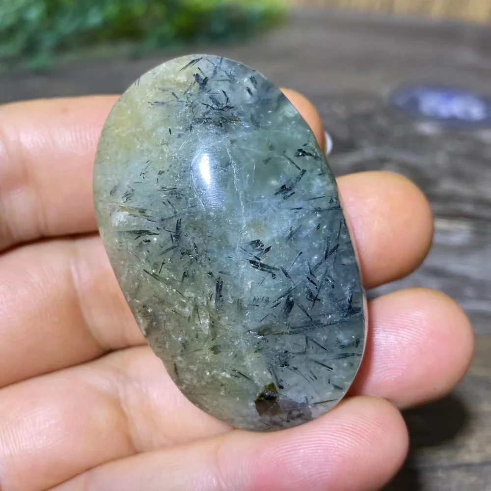 Green Grape Prehnite Hair Tourmaline Agate Natural Stone Palm Crystal Quartz Minerals Wicca Home Decoration Room