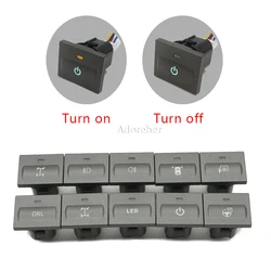 Car LED BSM Light Packing Radar Sensor Power Music Switch Button for Ford Focus 2 mk2 2009 2010 2011 Accessories