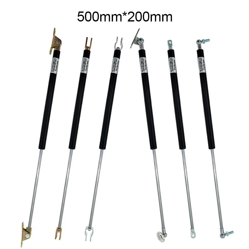 18*8 Rod Gas spring folding hinge 50N-500N/5kg-50kg Force lift support Stroke distance 200mm Hole Center Distance 500mm