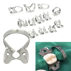 5pcs/set Dental Rubber Dam Clamps Stainless Steel Endodontic Restorative Barrier Clips Oral Dentistry Materialstools