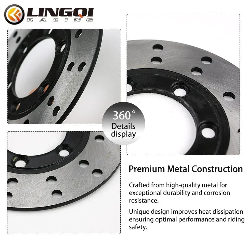 LINGQI سباق حفرة الترابية دراجة 110 مللي متر مكبح قرصي 6 حفرة الفرامل محول ل 50cc-125cc على الطرق الوعرة الذهاب كارت ATV رباعية الدراجات الكهربائية الدراجة