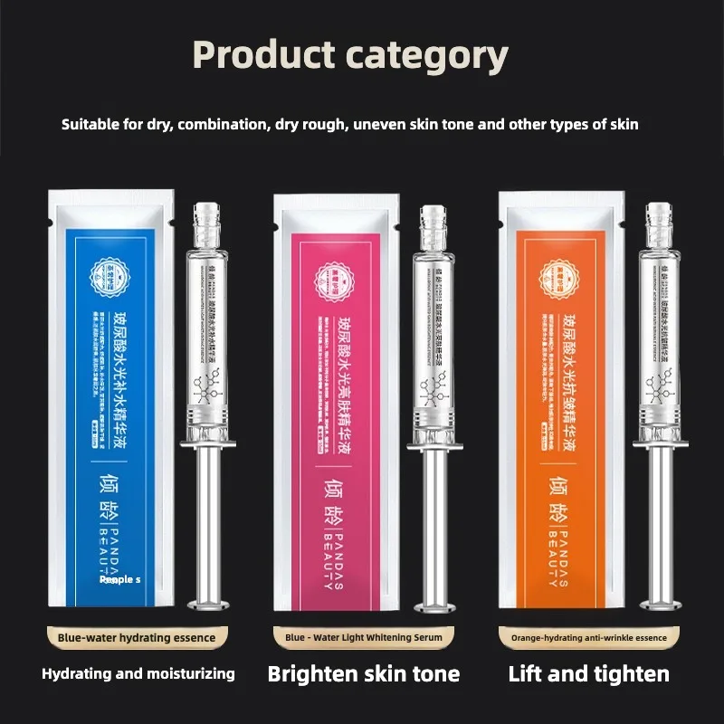 Hyaluronic acid Hydrating Essence Fade Fine Lines Facial Moisturizing brightning Anti Aging Firming Skin Care