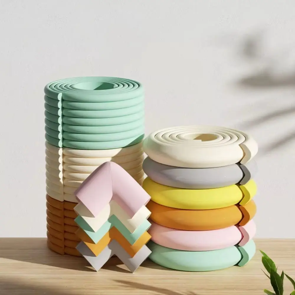 

Thickened Child Bumper Strips Soft Elastic Material Self-Adhesive Backing Baby Safety Strips Flexible Cutting 2 Meters Per Roll