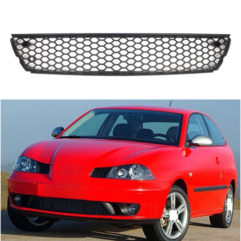 Front Bumper Racing Grills For 2002-2006 Seat Ibiza Cord Cross-border Supply Lower Center Grille