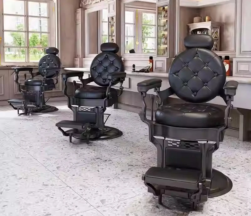 Retro oil head chair barber shop special can put down perm and dye scalp