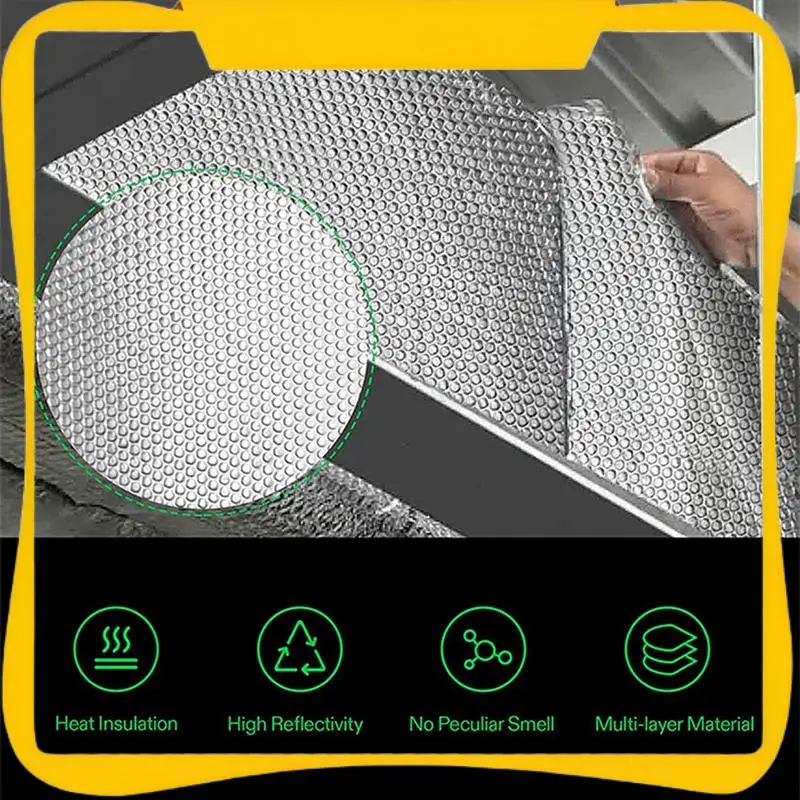 Silver Reflective Wrap Insulation Bubble Film Reflects Ultraviolet Rays And Heat Film For Require A Vapor Barrier