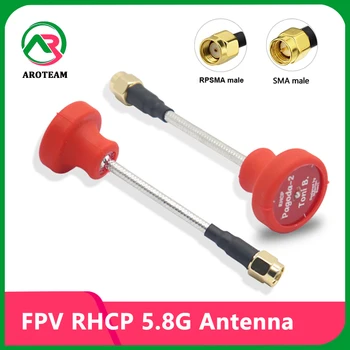 2PCS MINI Pagode FPV Antenne 5.8G 5Dbi 5150 ~ 5900Mhz Omni Mini Antenne RHCP LHCP SMA voor RC FPV Racing Drone