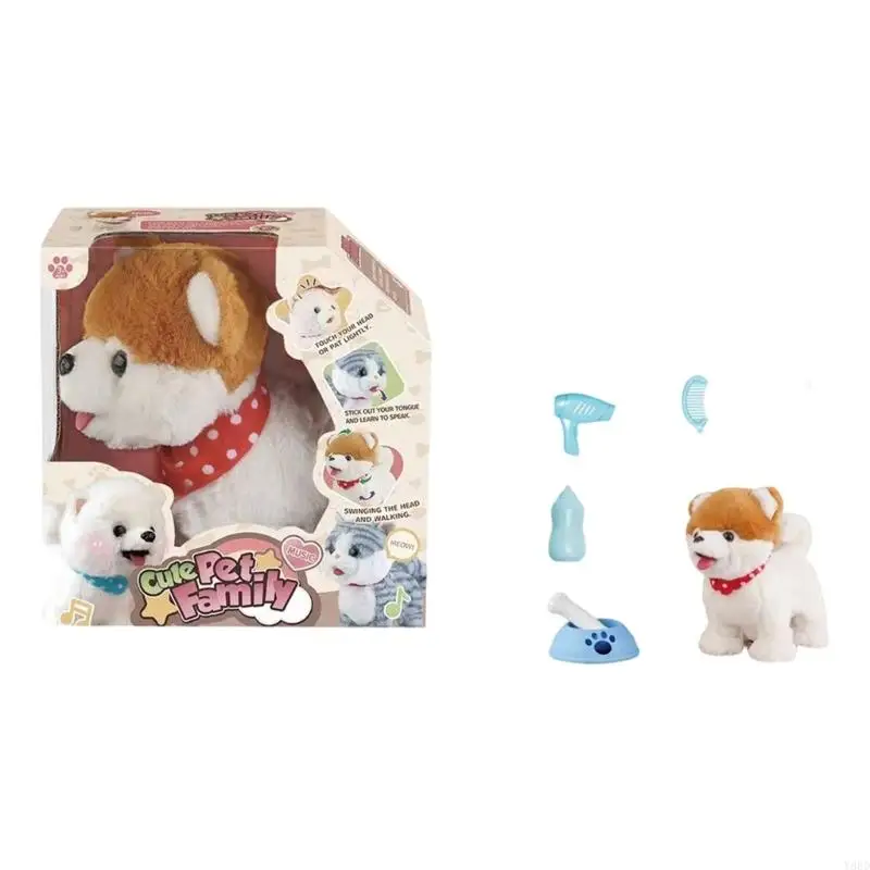 

Y88D Electric Plush Animal Robot Pet Toy with Motorized Actions And Simulation Voice Raise Pet Exercise Toy For Preschoolers