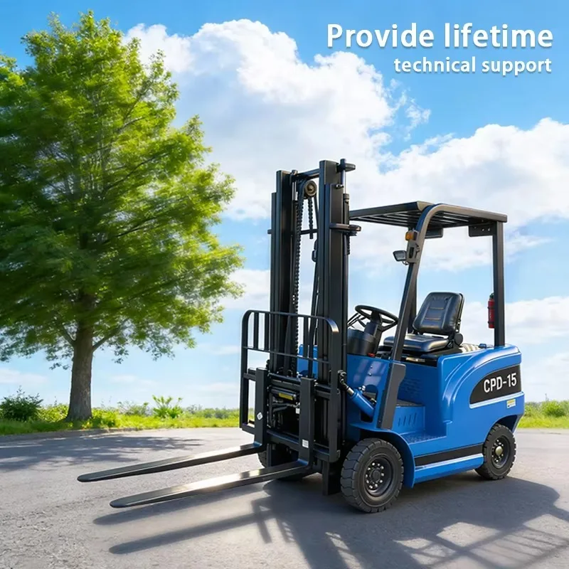Customized Forklift Small 1.5 Ton Electric Mini Forklift 2 Ton Smooth Hydraulic System For Supermarket