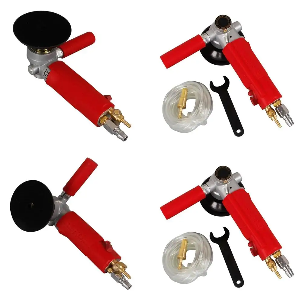 

4-дюймовая пневматическая шлифовальная машина для влажной полировки — высокоскоростной угловой шлифовальный инструмент с водяной поверхностью для гладкой отделки