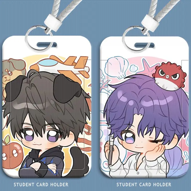 غطاء واقي لبطاقة هوية أنيمي ، الحب و Deepspace ، رفايل كالب ، حامل شارة وجبة الطالب ، حامل البطاقة