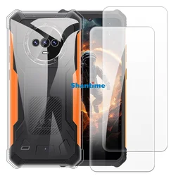 Soft Case + 2 Pack Tempered Glass Screen Protectors for Cubot Kingkong ES Full-Body Protection