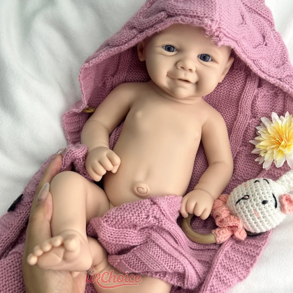 48 سم مرنة فيفيان واقعية سيليكون ولدت من جديد طفلة يمكن استخدام مصابيح وزن هدية دمية الفن لمرضى الخرف