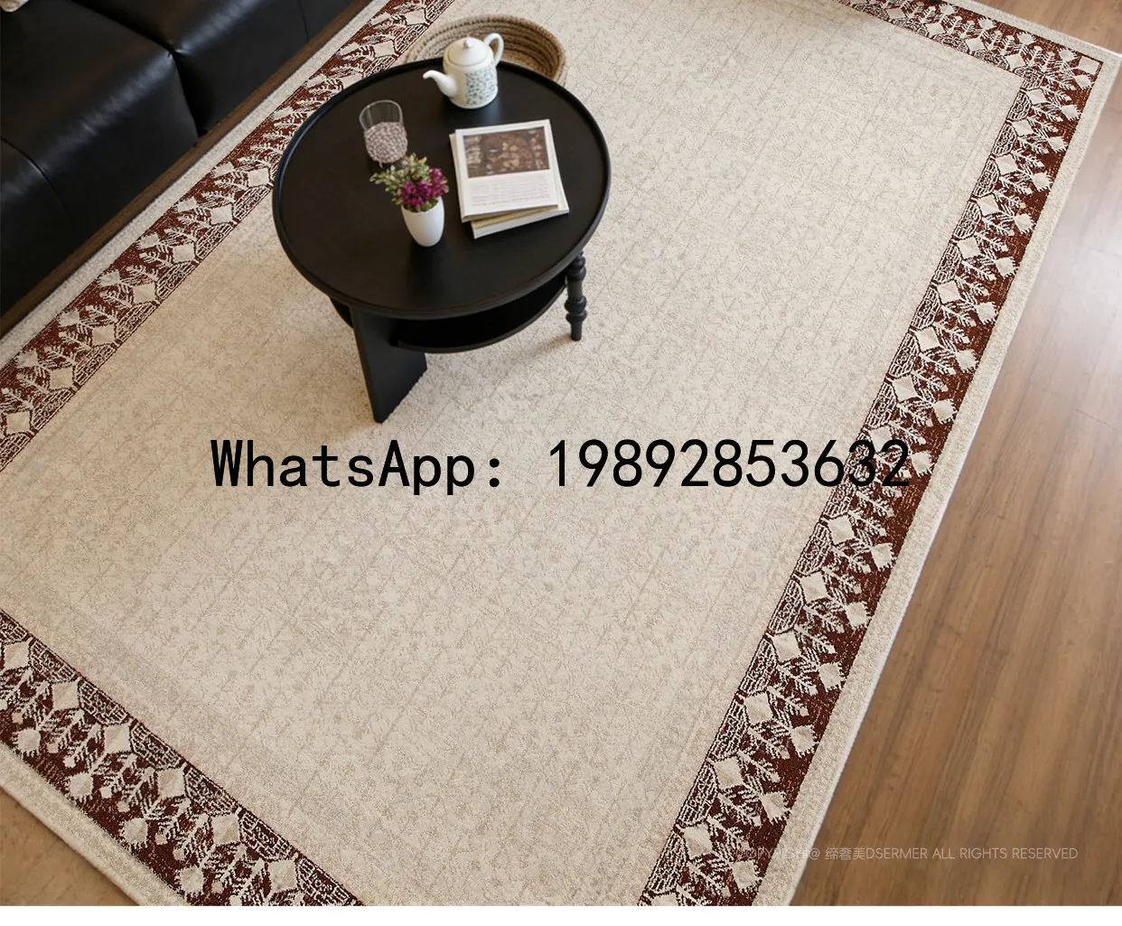 

PYJ living room bedroom waterproof and anti-fouling color simple advanced sense anti-cat scratch sofa bedside carpet