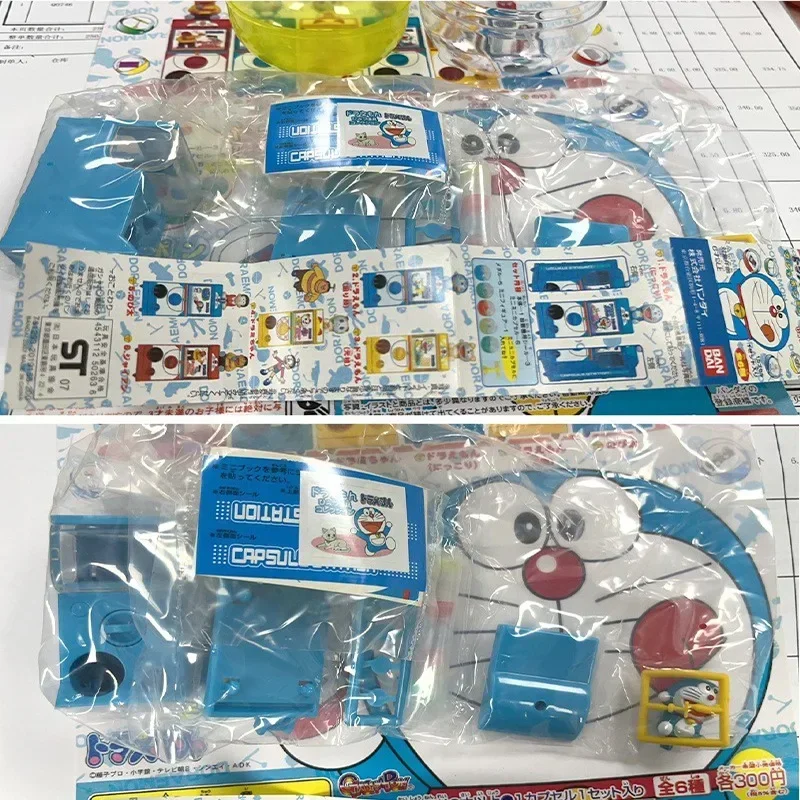 Original Genuine Cute Doraemon 1/12 Miniature Assembly Machine Kawaii Capsule Toy Prop Figure Anime Model Gifts