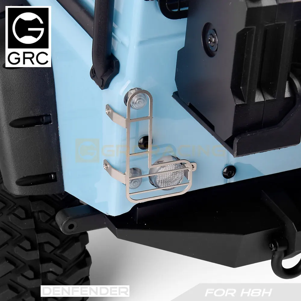 GRC 1/8 Stainless Steel Rearlight Protective Cover Metal Net for MJX H8H Defender Upgarde Option Parts #G190NS/NB