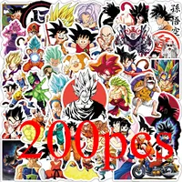 50/100/200Pcs Anime Dragon Ball Stickers for Kids Graffiti Skateboard Laptop Water Bottle Motorcycle Cartoon Sticker Toy Decals