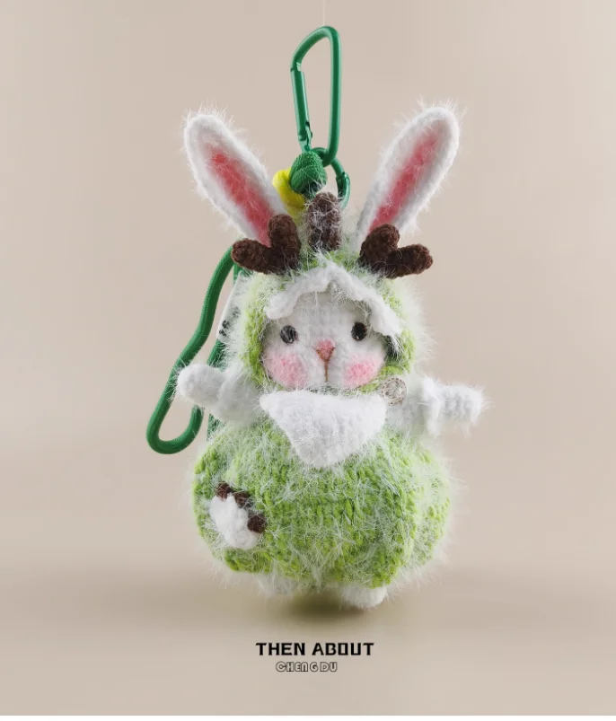 Cute little dinosaur candy rabbit doll bag pendant pendant Keychain pendant luxury gift.
