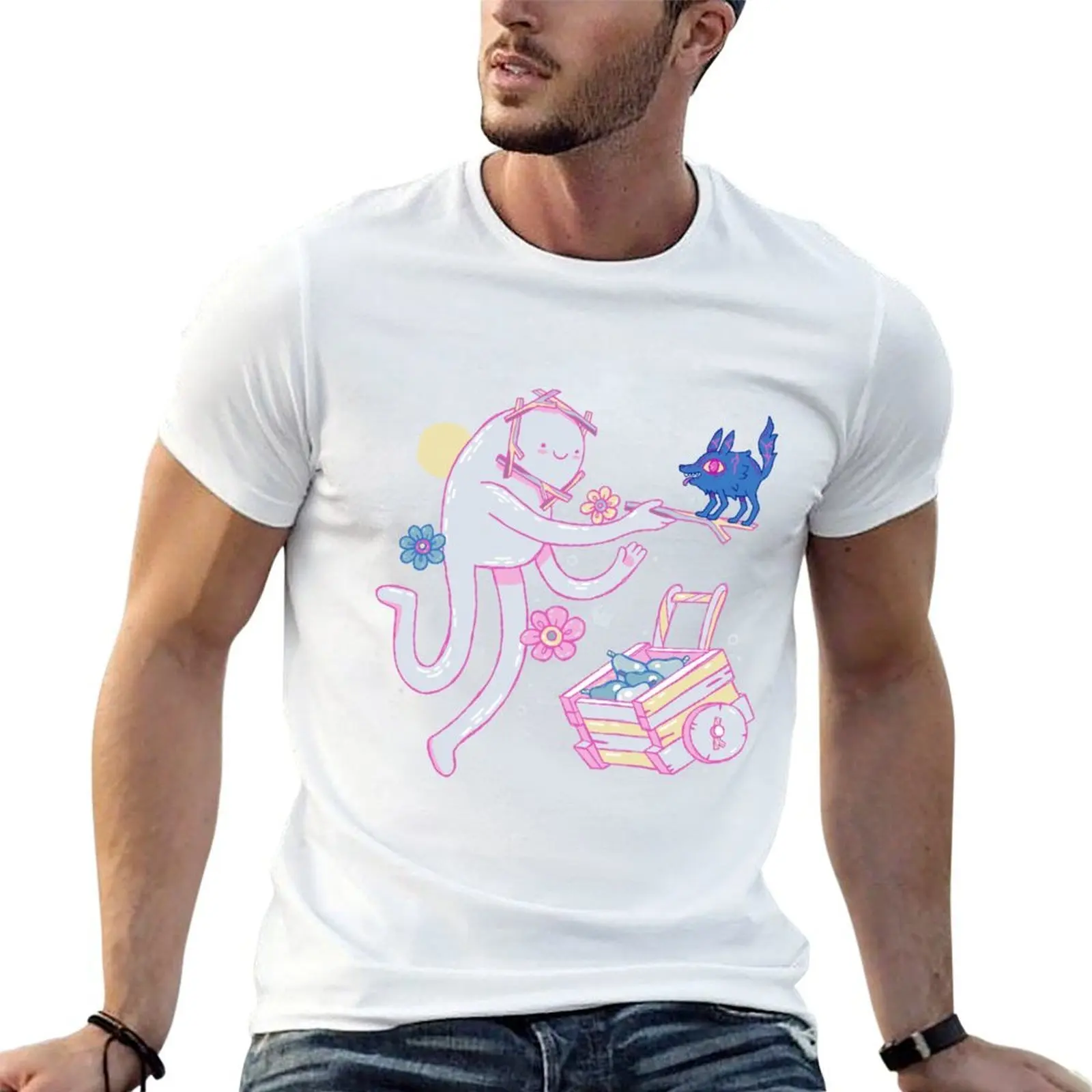 Snow Rock and Fire Pup T-Shirt t shirt man cotton t shirts for man graphic tees man t shirt cotton T-shirt