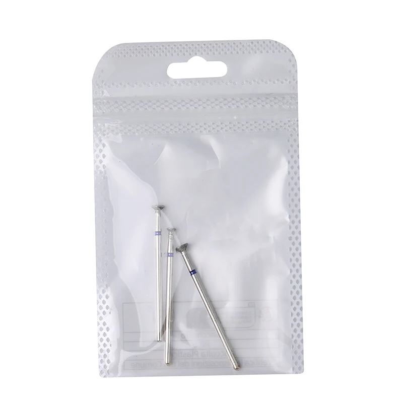 3 قطعة/المجموعة الماس مسمار مثقاب الخشب إهاب نظيفة مانيكير لقمة ثقب هلام تجاوز إزالة نتوءات دوارة بت مانيكير باديكير أدوات #6