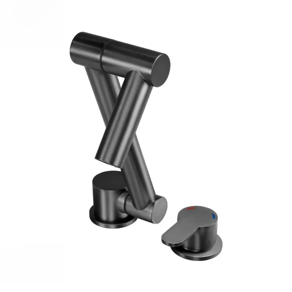 ,Single Handle Modern Stainless Steel Lightweight Foldable Hot and Cold Water Sink Faucet