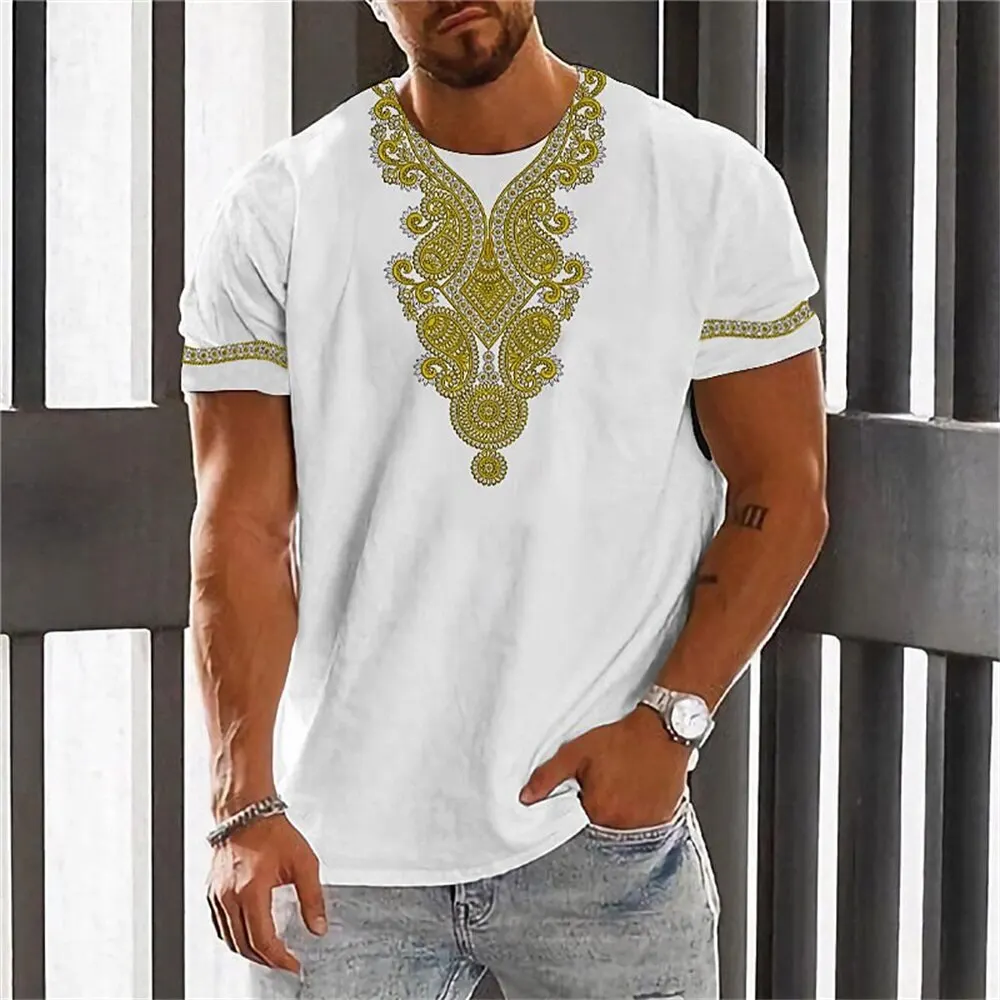 Africa Ethnic T-Shirts African Dashiki 3D Printed Men Women Fashion Streetwear Oversized Short Sleeve T Shirt Tees Tops Clothing