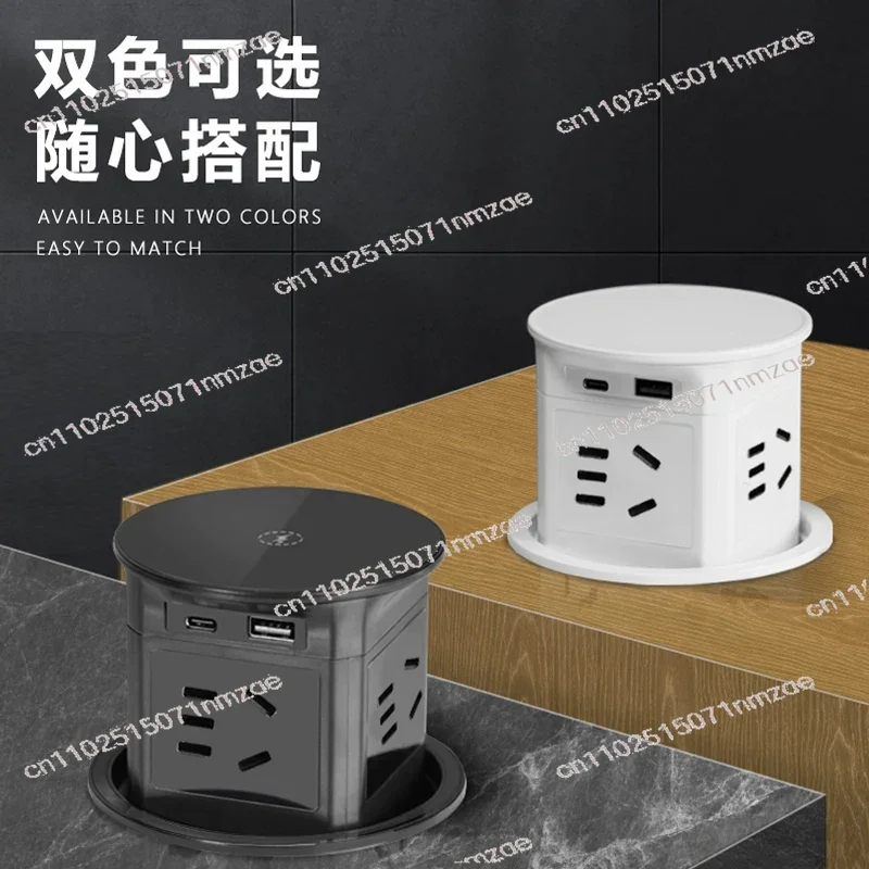 

Пневматическая выдвижная розетка для беспроводной зарядки, встроенный удлинитель, стандарт Великобритании, США, ЕС