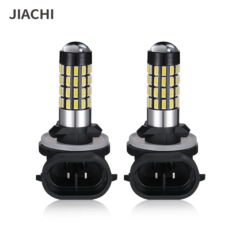 

Jiachi 2PCS H27 881 880 Fog Lights Bulb H1 H3 H7 PW24W 3014 54SMD 6000K White Car Driving Running Lamp Auto Leds Light DC 12V