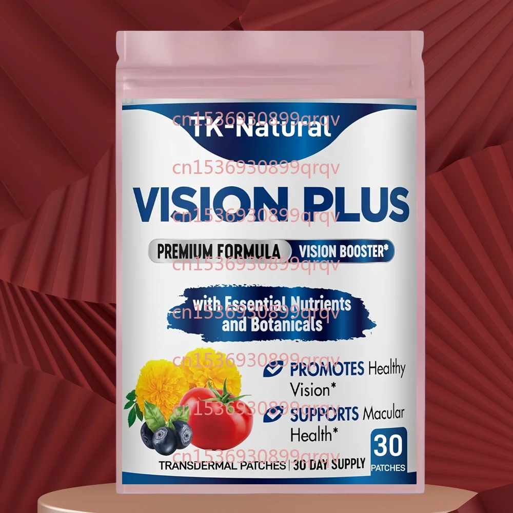 

30 Patches Vision Plus Complete Eye Transdermal Patches with Lutein, Bilberry, and Zeaxanthin for Clarity and Sight Care