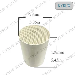 98*138mm Thermal storage honeycomb ceramic regenerator heat recovery exchanger heat recovery