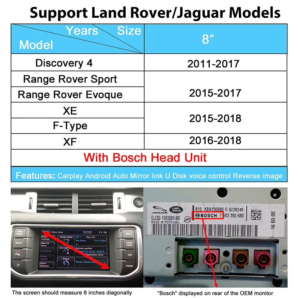 Carplay  for Jaguar XE XF and Land Rover  wireless Apple carplay module Android auto