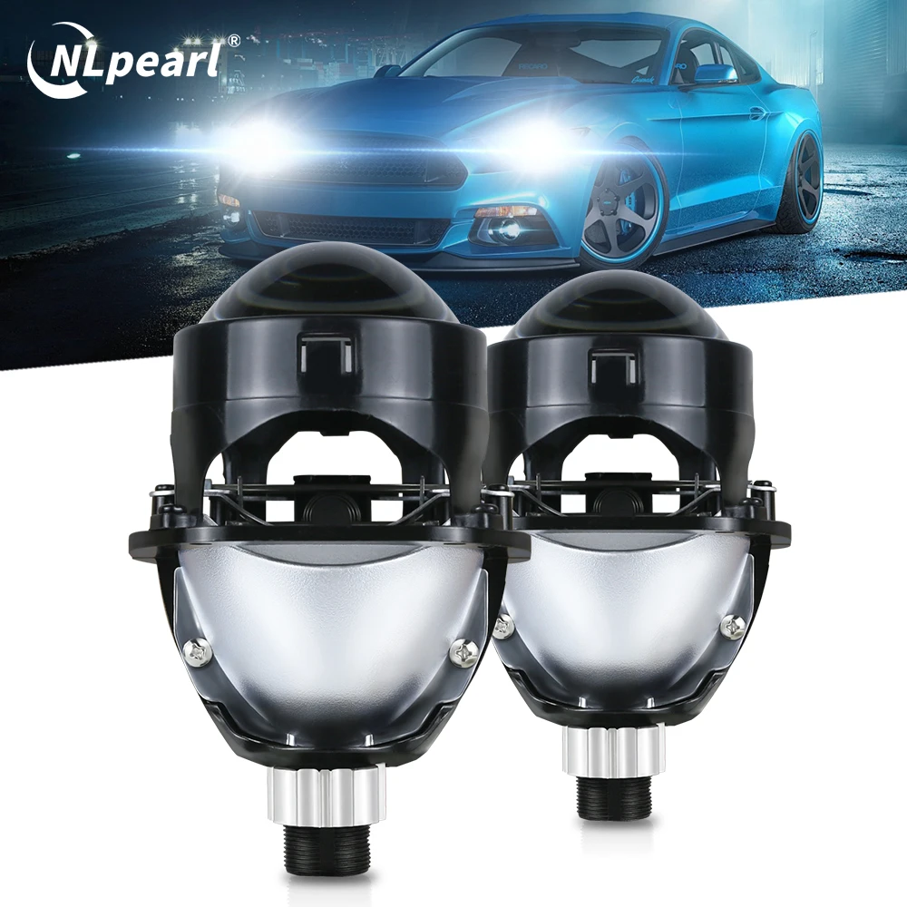 120W 2.5 inch Bi-Led Lens LED Projector Lenes for H4 H7 9005 9006 High Low Lights For Car Headlight Retrofit With Led Shrouds