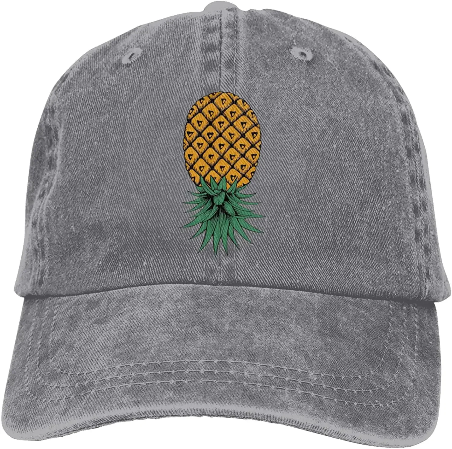 Upside Down Pineapple Baseball Cap Funny Cowboy Hat Unisex Adult Vintage Trucker Hats Adjustable Washable