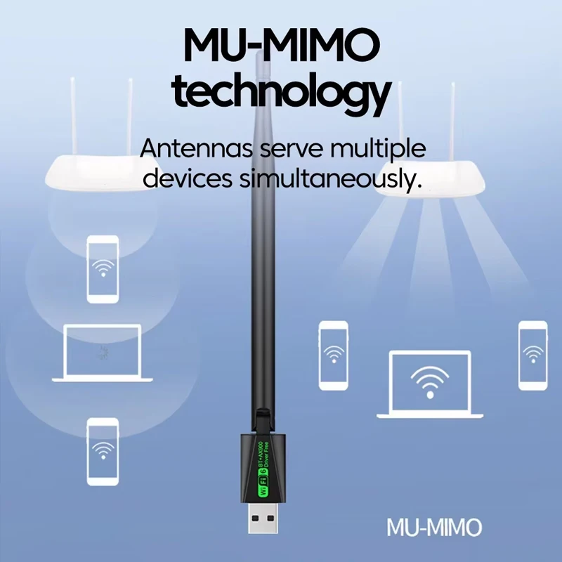 AX900 WiFi6 USB محول بلوتوث 5.4 ثنائي النطاق 2.4G & 5 جيجا هرتز 2 في 1 دونغل شبكة لاسلكية Wlan استقبال ل Win10/11 سائق مجاني #6