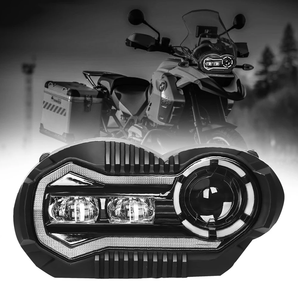 

STLFPara Moto Motor Bike 2018 Headlamp Motorcycle Led Headlight for Faros R1200Gs R 1200 Gs Adv R1200Gs Lc 2004-2012