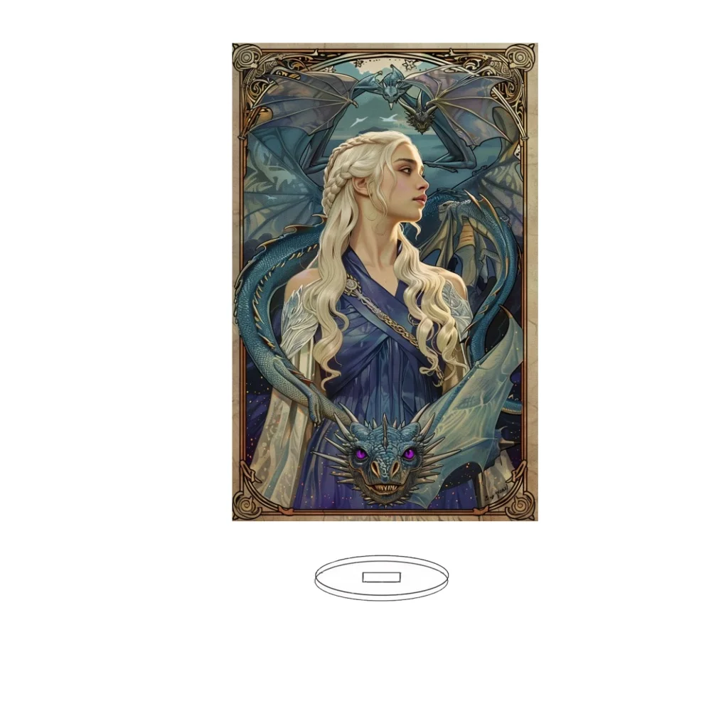 15 سنتيمتر لعبة ساخنة: لعبة من عروش الاكريليك حامل نموذج تأثيري شخصيات حلية اكسسوارات عيد الميلاد جمع الهدايا #2