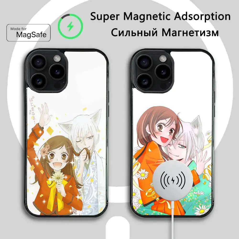 

K-Kamisama Anime Kiss Phone Case For iPhone 16 15 14 13 12 11 Plus,Pro,Max Mini Magsafe Magnetic Wireless Charging